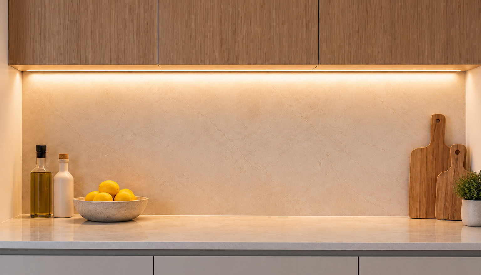 LED cabinet lighting fixtures for surface-mount and recessed installations