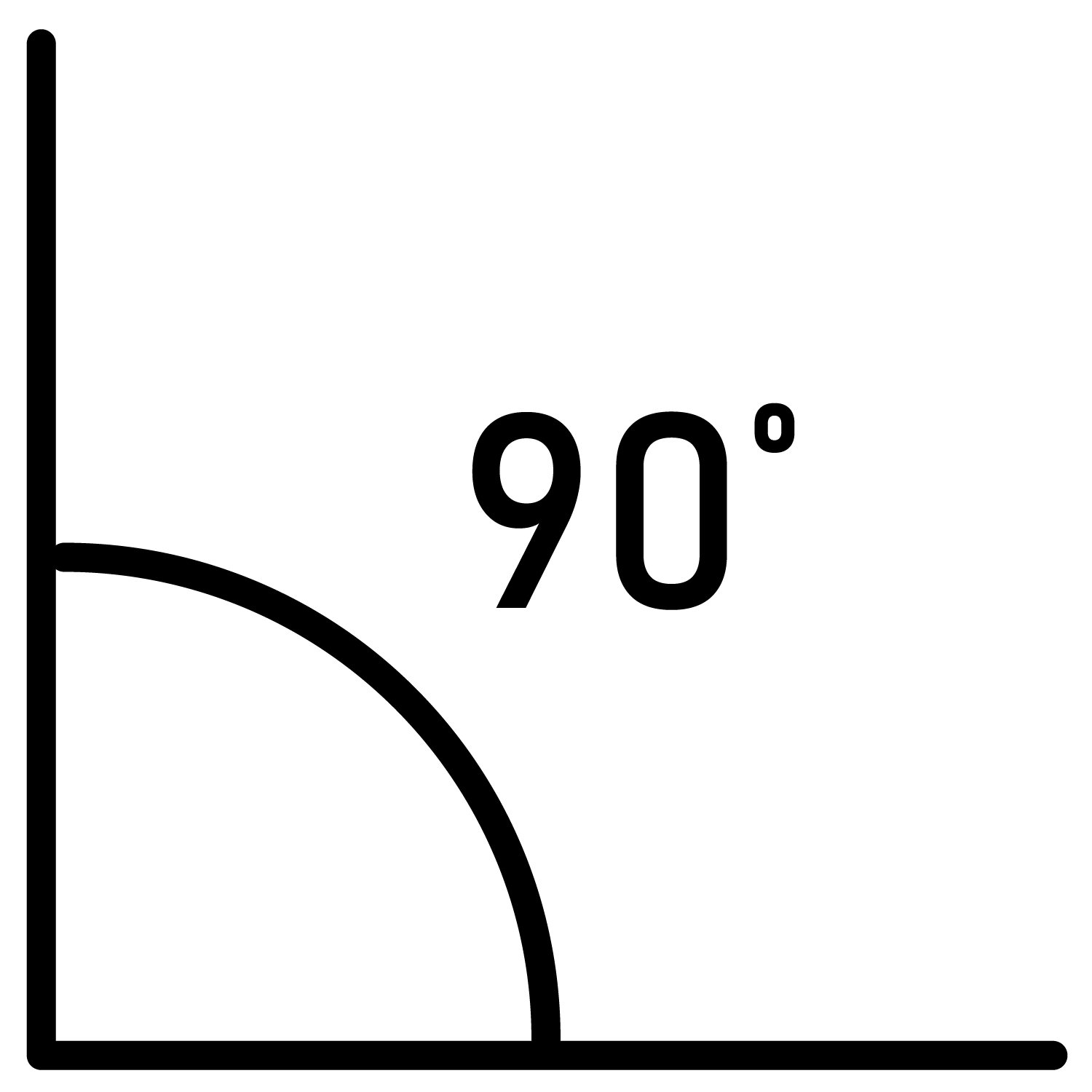 90 degree icon