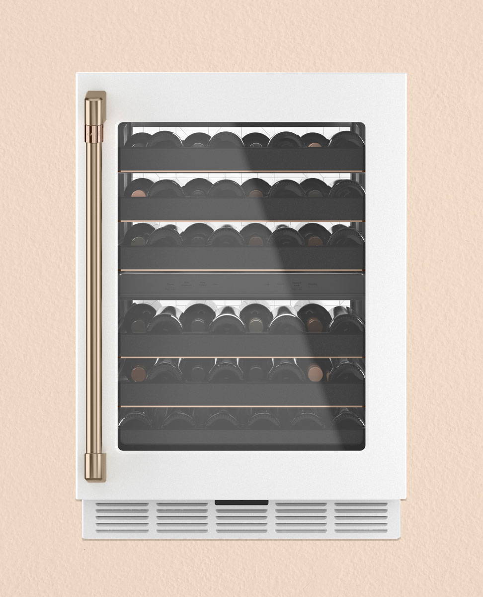 Matte White Wine Center