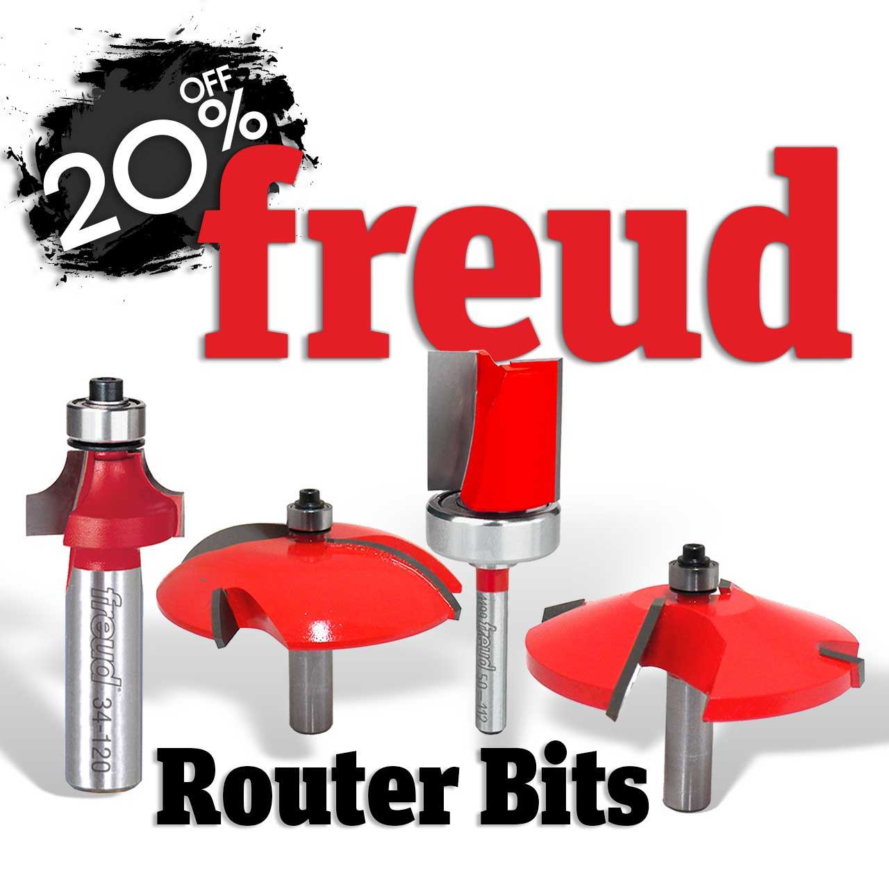 15% Off Freud Router Bits