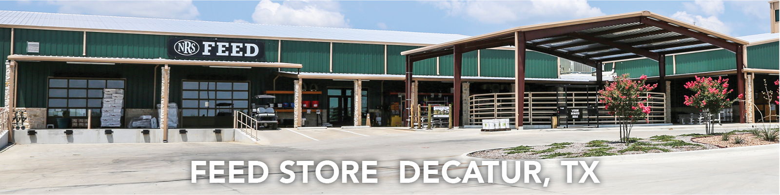 Storefront of NRS Feed Store in Decatur, TX
