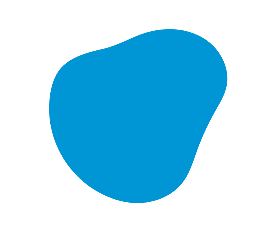 Blue blob.