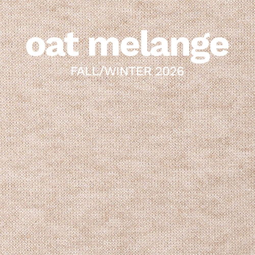 Miik's oat melange fabric swatch