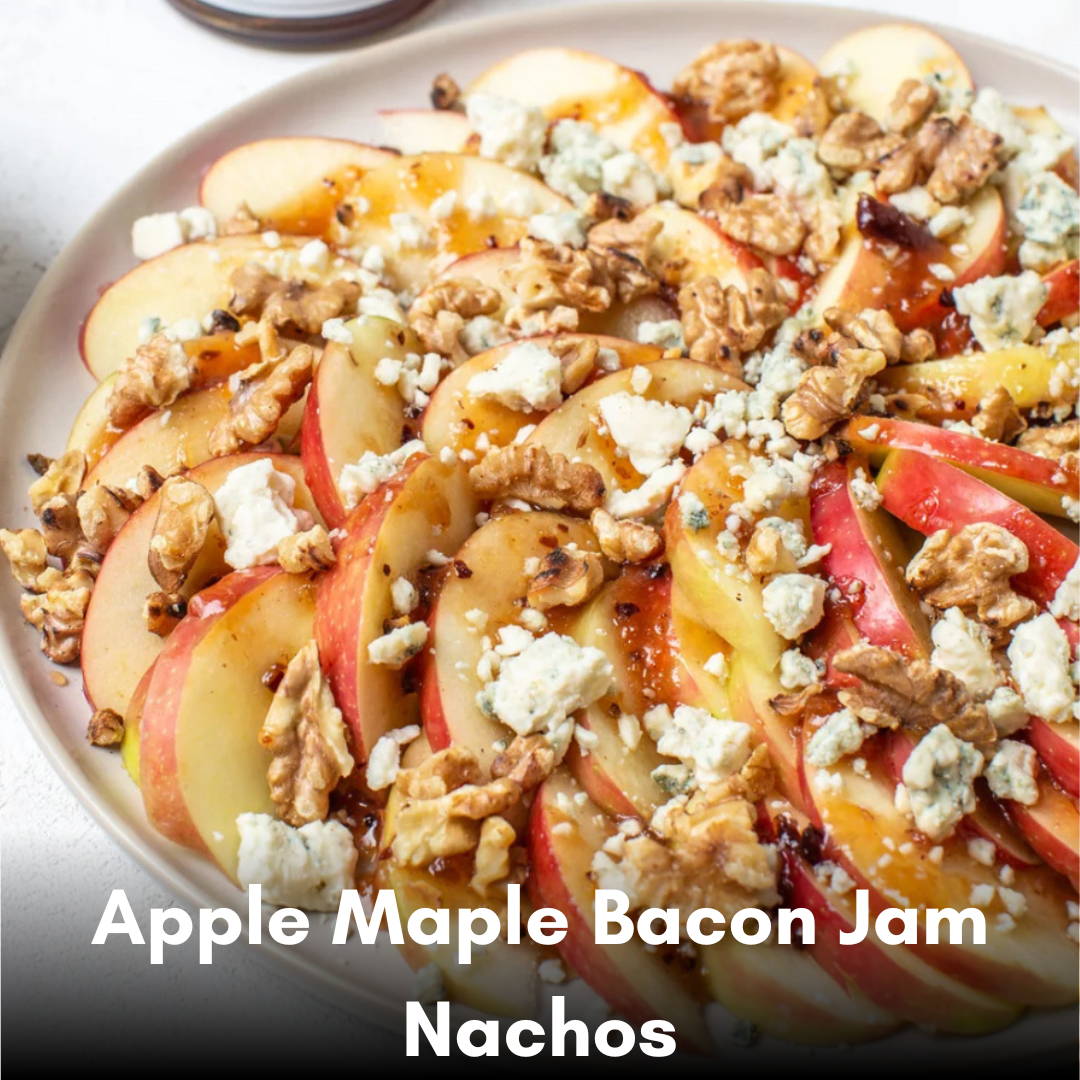 The Nut House Apple Maple Bacon Jam Nachos