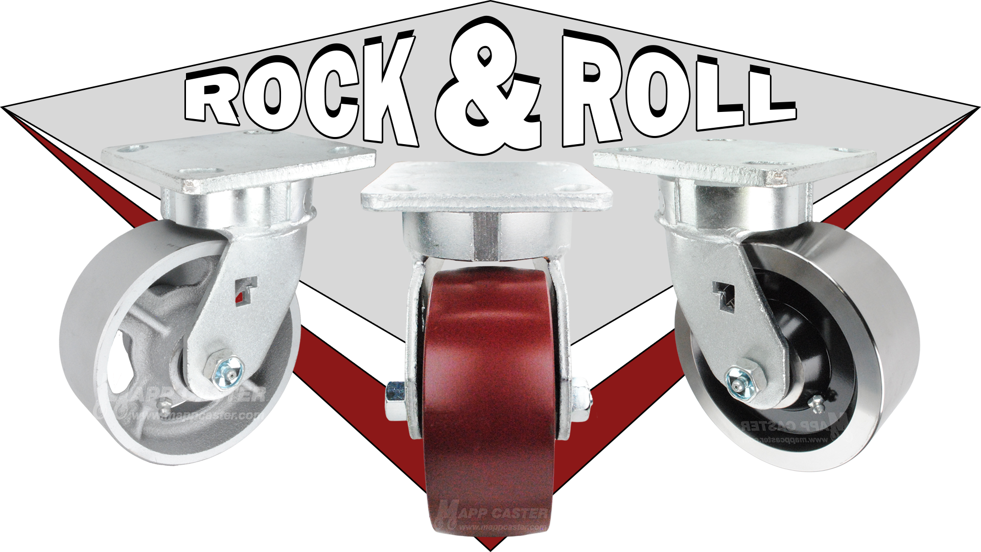 Steel Plate Casters available in Cast Iron (Semi-Steel), Ductile & Forged Steel - High temperatures, Capacities & impact resistance