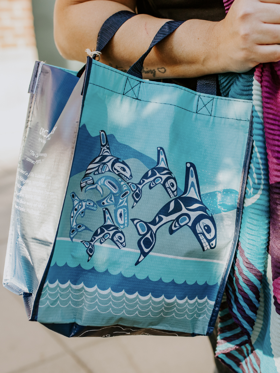 Orca Family Small Eco Bag by Paul Windsor