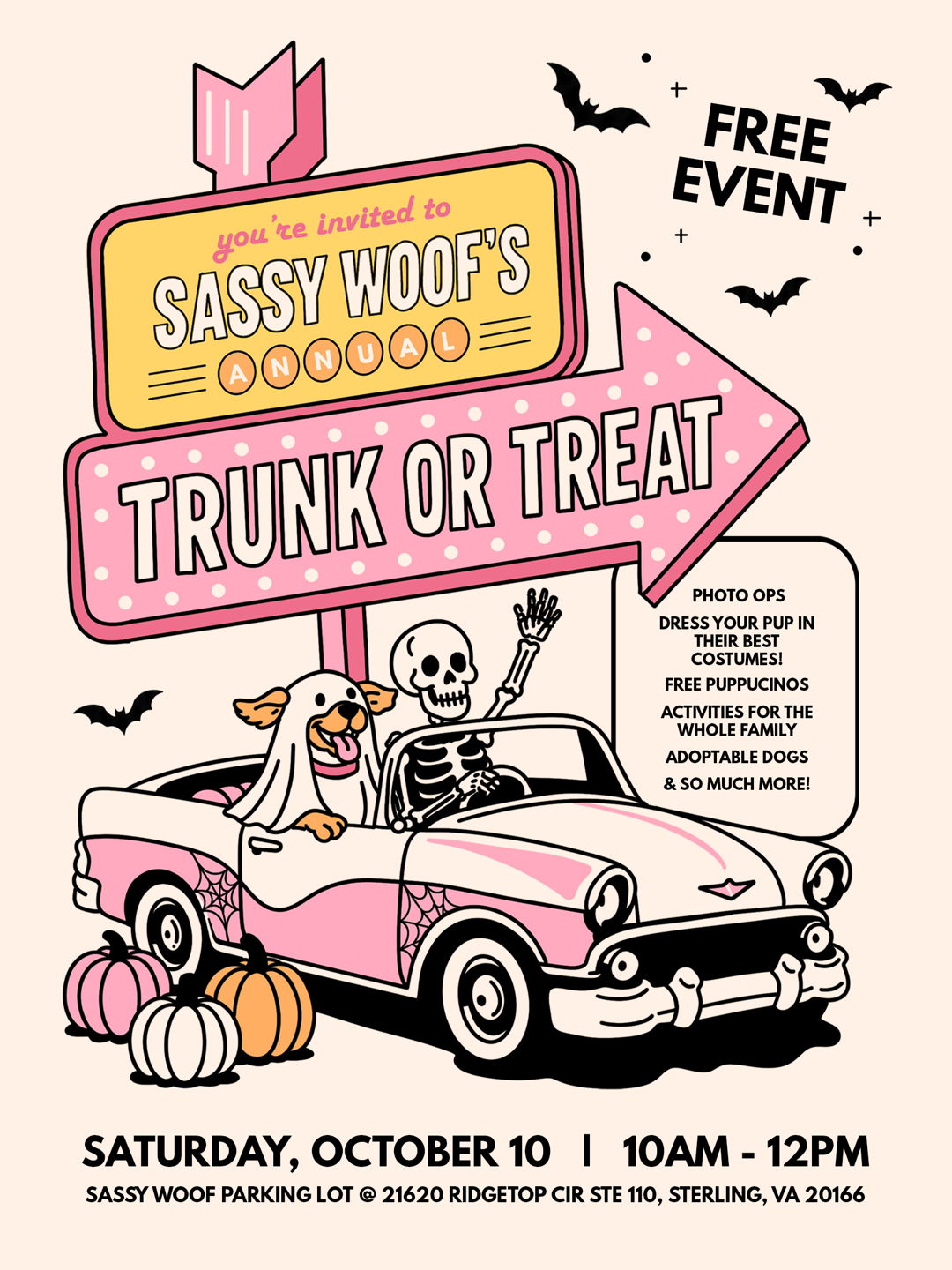 Dog Trunk or Treat at Sassy Woof in Sterling