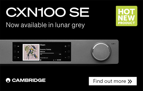 CXN100 SE product announcement in lunar grey by Cambridge Audio.
