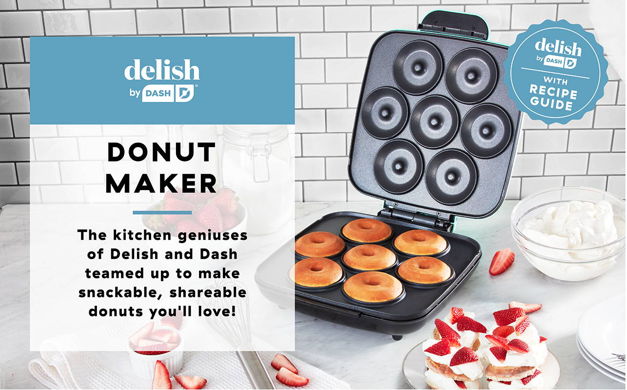 The kitchen geniuses of Delish and Dash teamed up to make snackable, sharable donuts you'll love!