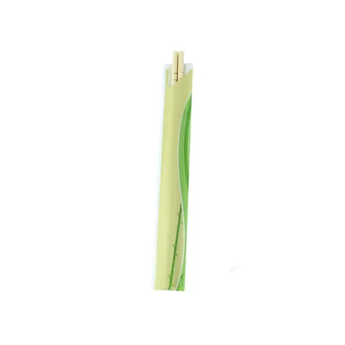 Chopsticks in a green sleeve