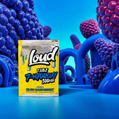 Colorful abstract background with a yellow package labeled 