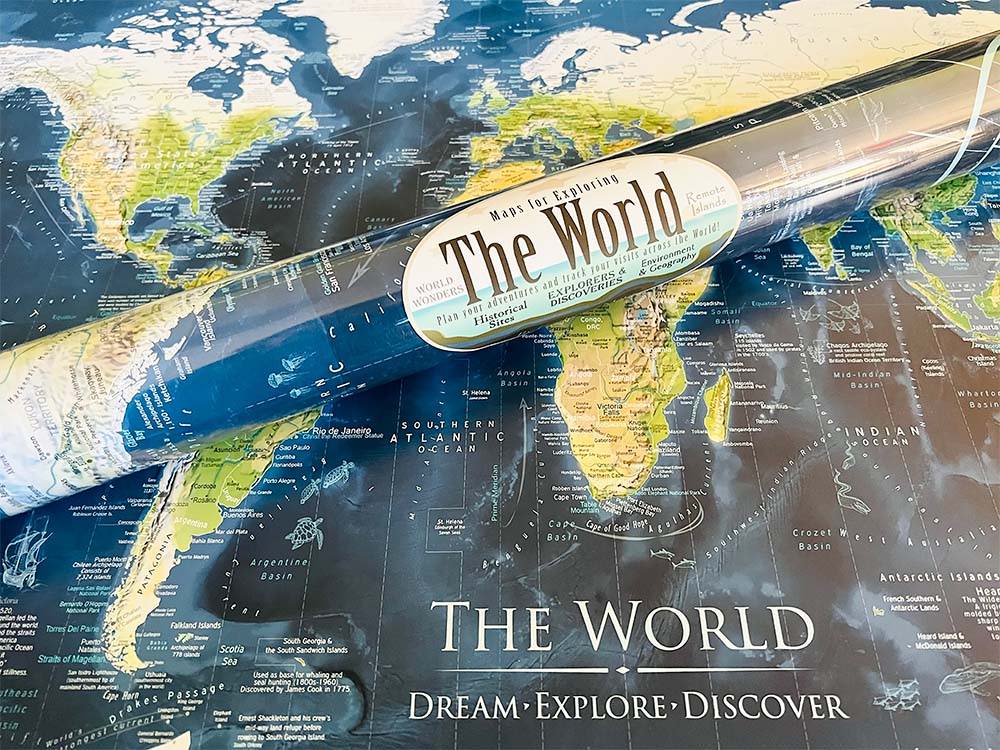 custom world map poster