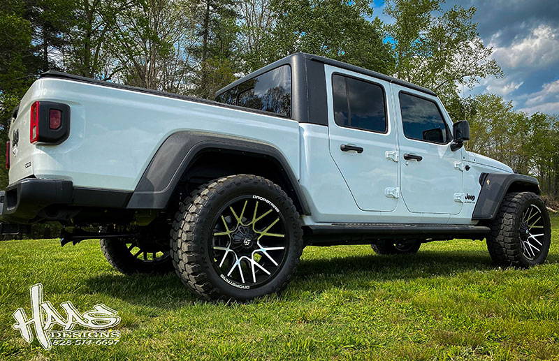 2020 Jeep Gladiator - Conductor's Special 232 Spare Tire Delete Kit Install - Rear of Vehicle