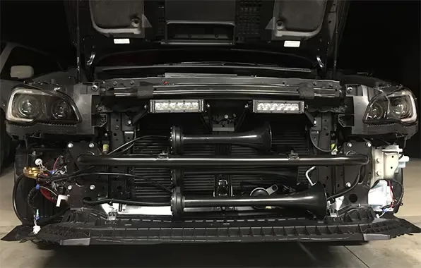 Car installed with Hornblasters Train Horn Kit