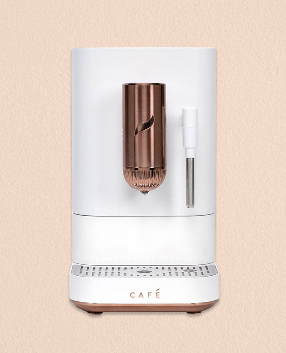 Matte White Espresso Machine