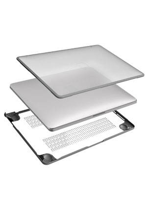 exploded view of maccase macbook hardshell case