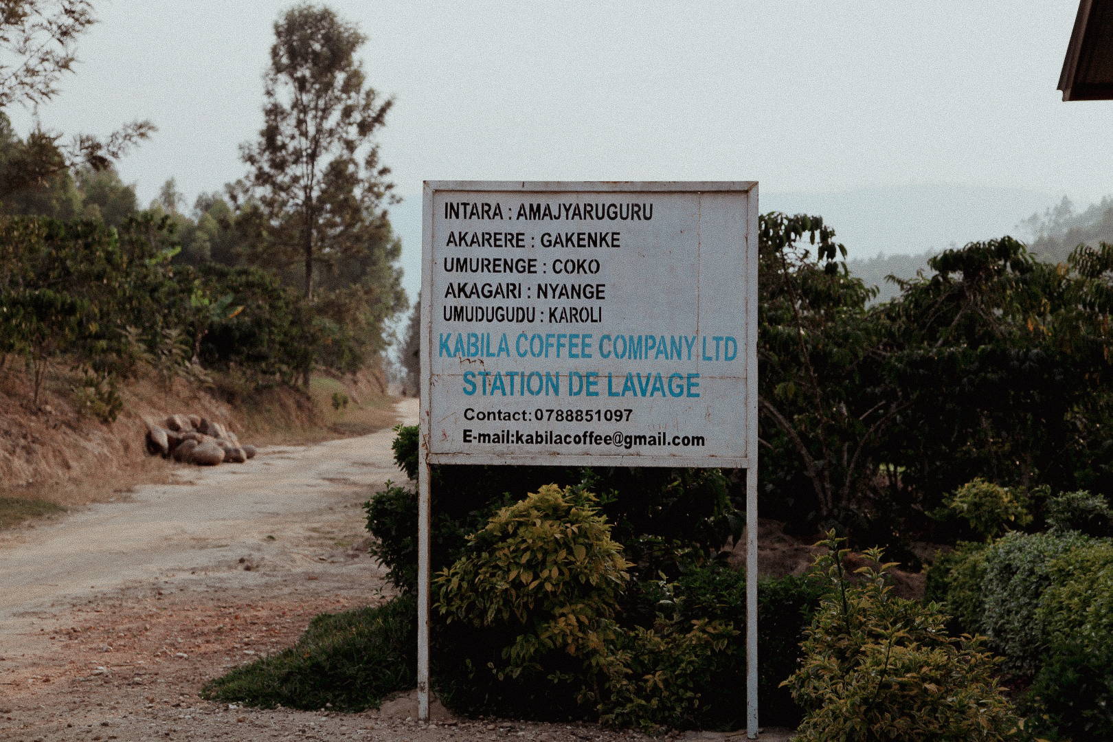Schild an der Kooperative Kabila in Gakenke
