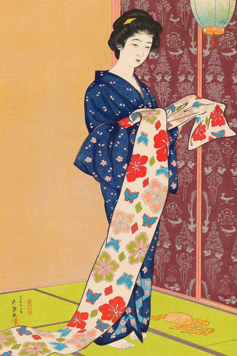 Girl in Summer Costume by Hashiguchi Goyo, 1920