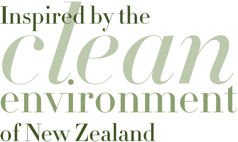 Inspired by the clean environment of New Zealand