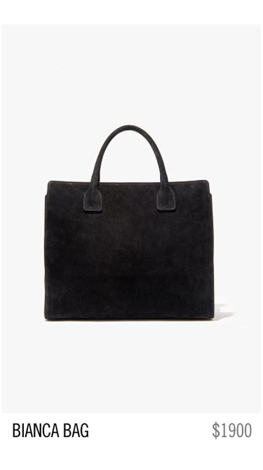 Black Bianca bag priced at $1900.