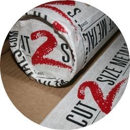 Roll of paper with 