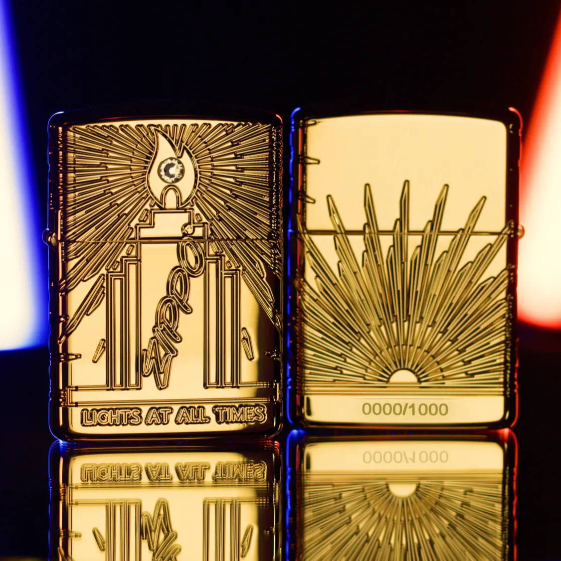 Lights At All Times Design Collectible showing the front and back of the design.