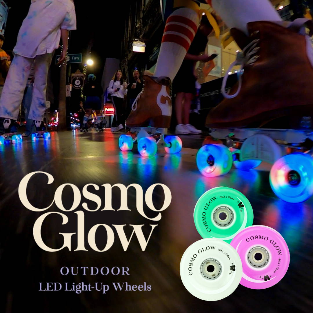 links to new cosmo glow wheels. comes in green, purple,  white
