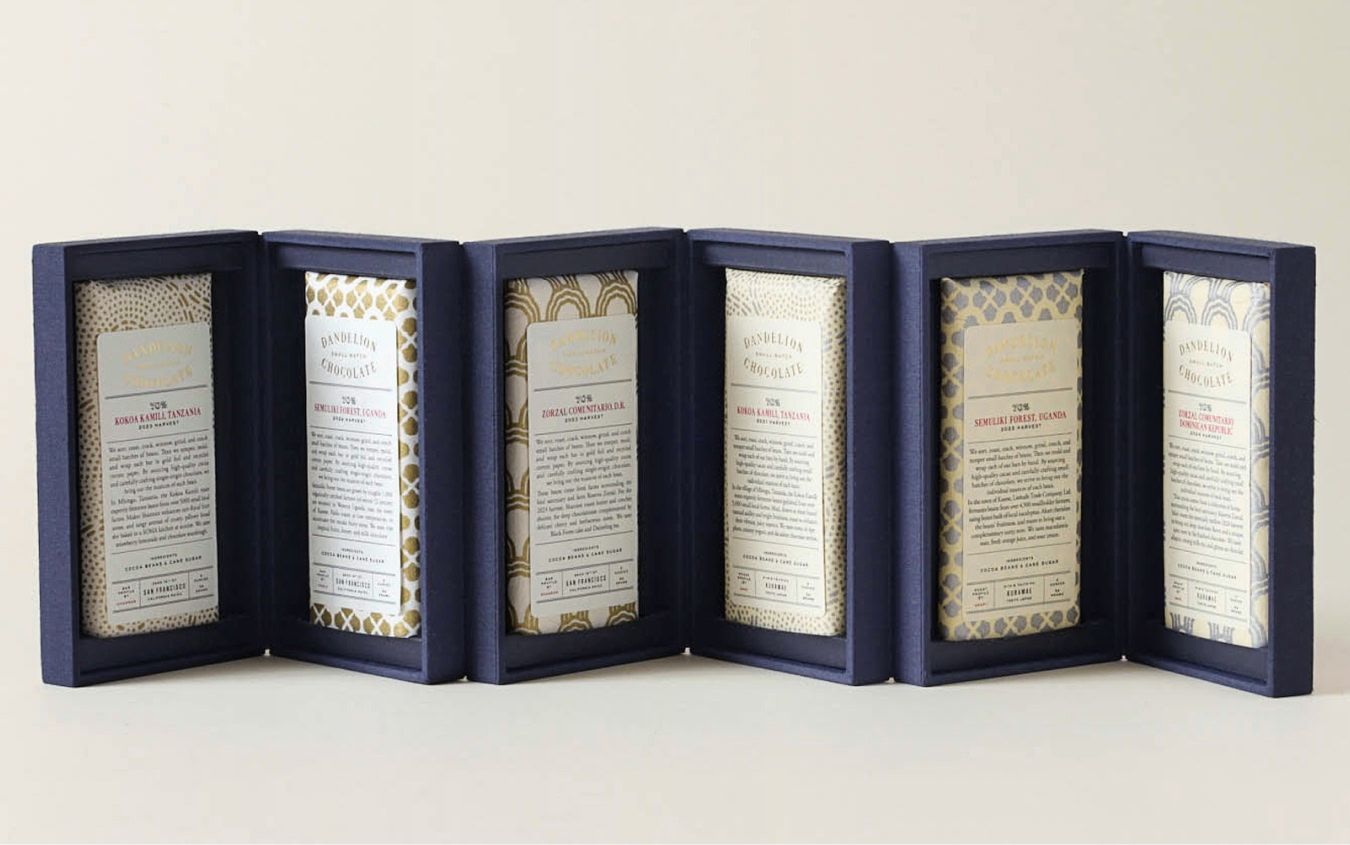 A decorative folded display featuring text on ornate paper.