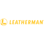Leatherman logo in yellow text with an icon.