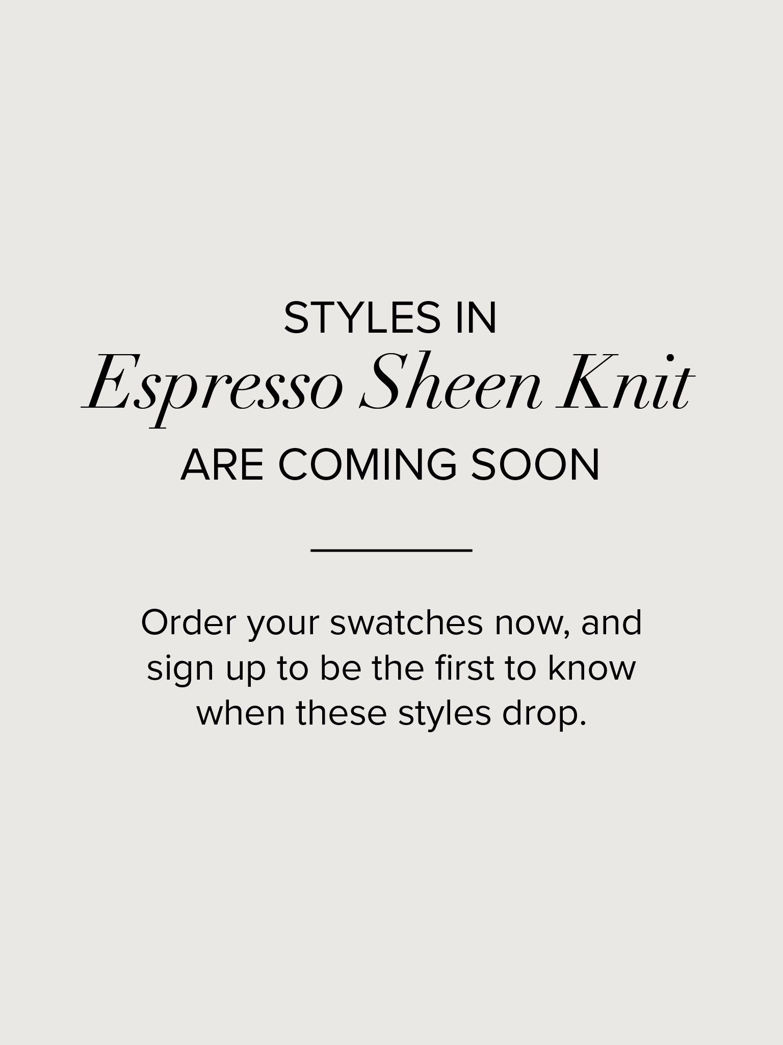 Espresso sheen knit fabric swatch from Park & Fifth.