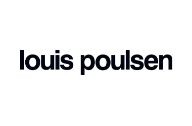 Logo of Louis Poulsen, a lighting design company.