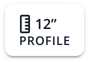 12-inch profile ruler graphic with text label.