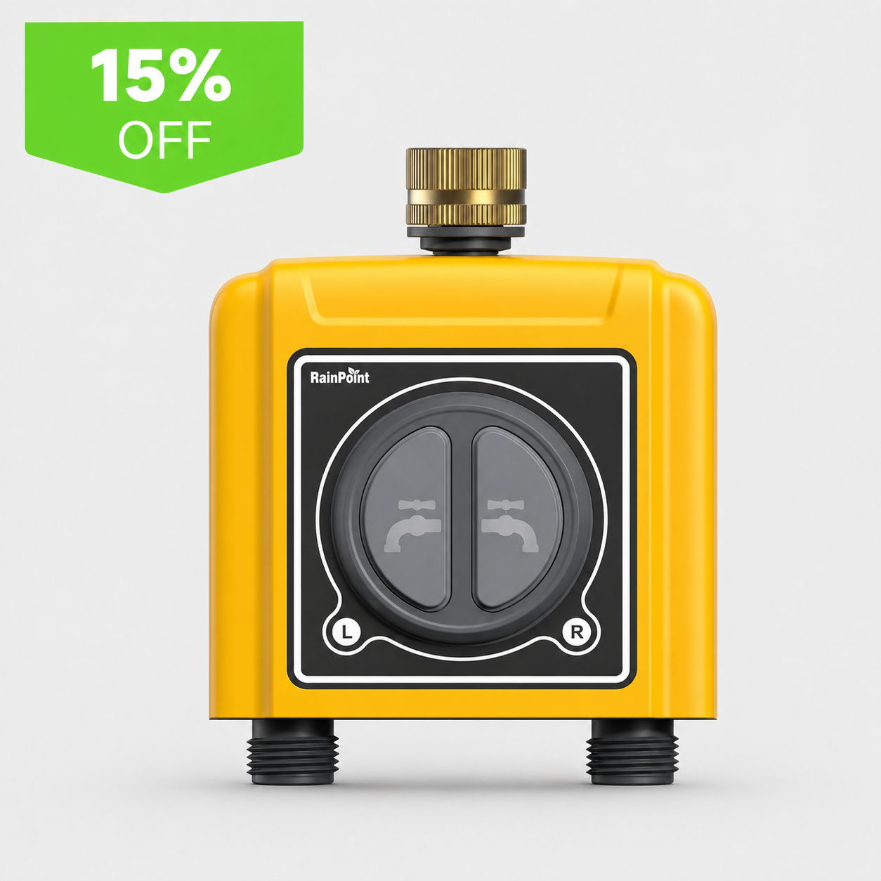 Yellow device with knobs and a 