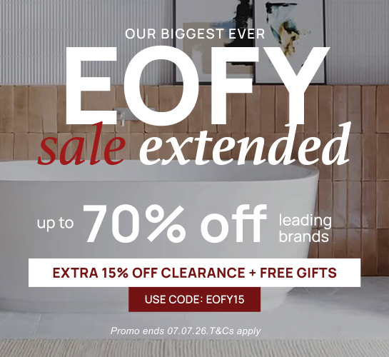 EOFY sale extended, up to 70% off, extra 15% off clearance, use code EOFY15.