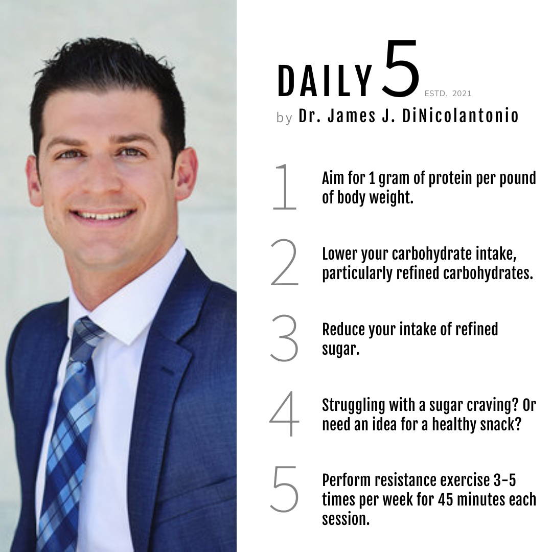 Daily 5  by Dr. James J. DiNicolantonio