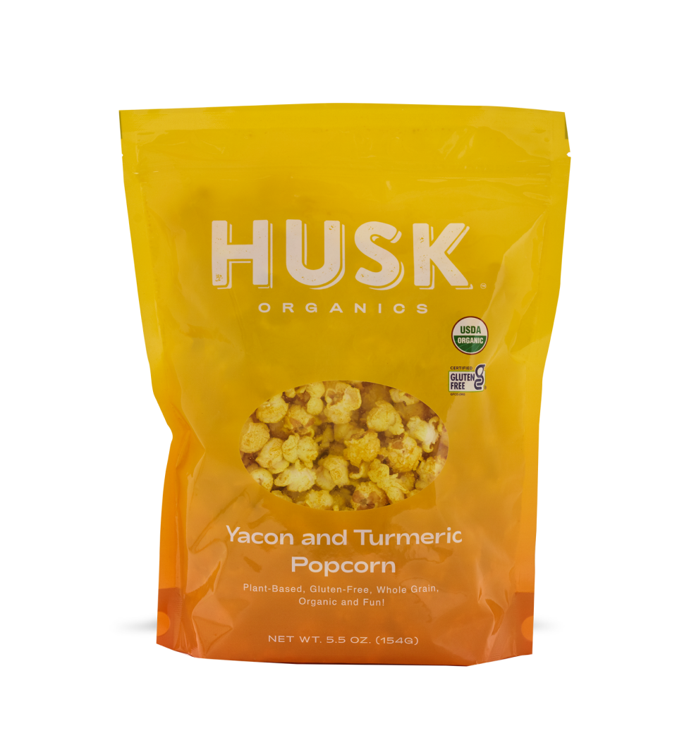 Bag of Yacon and Turmeric Popcorn