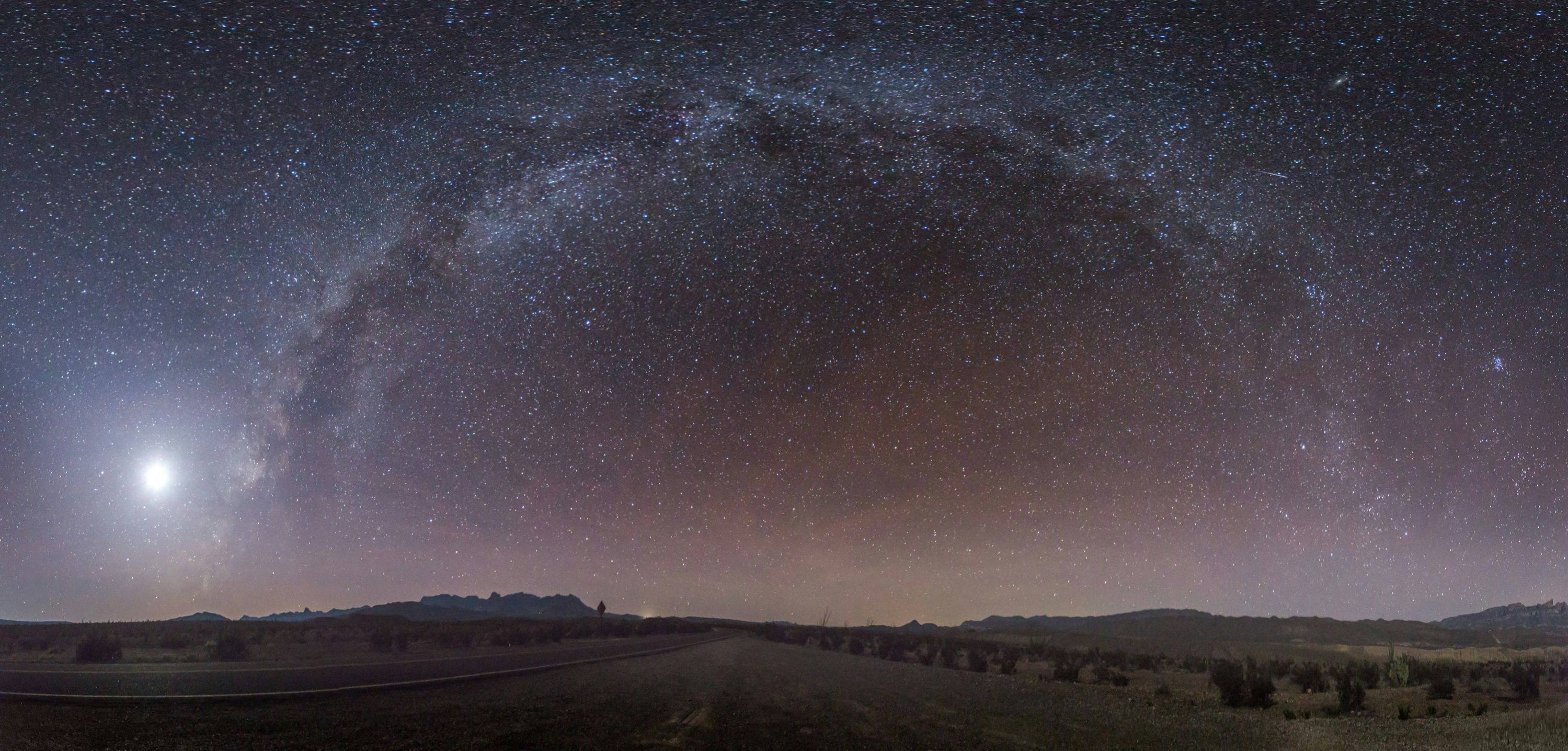 Big Bend National Park starry night sky.