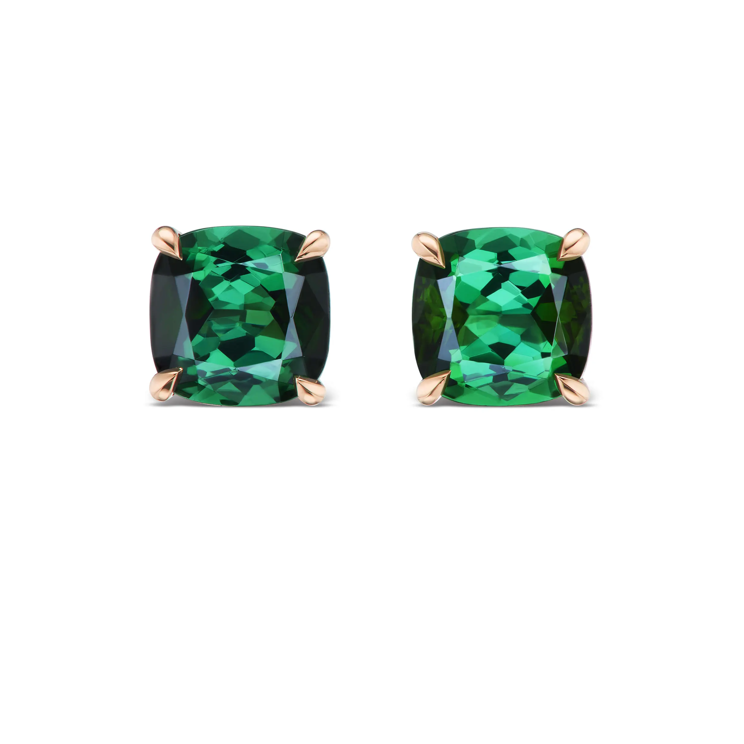 cushion-cut-green-tourmaline-stud-earrings