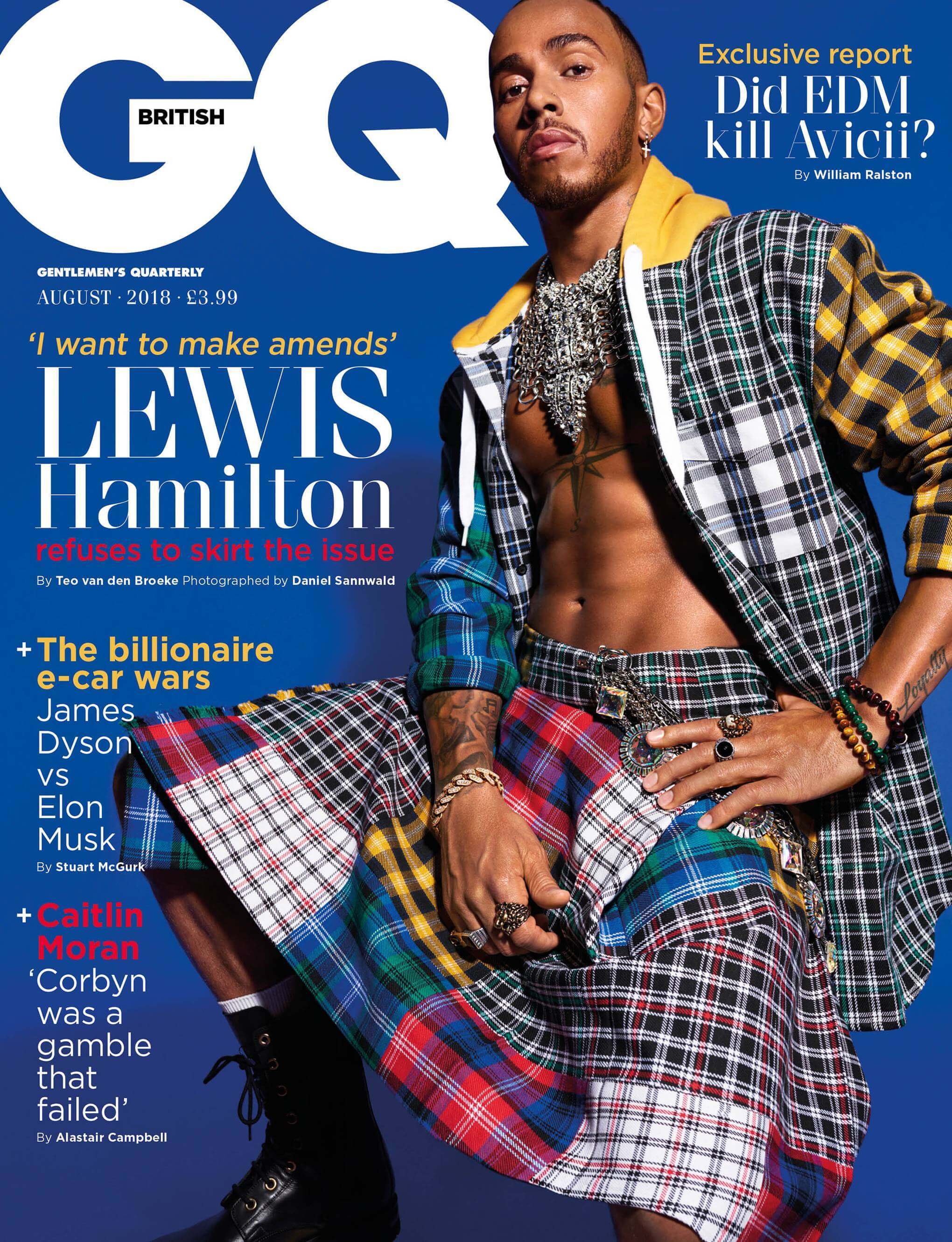 Cover of British GQ Magazine, August 2018
