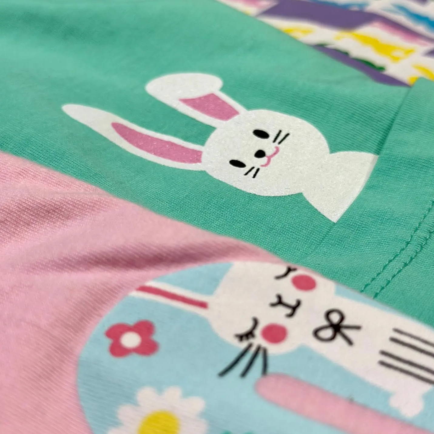 Close up of the limited edition ERLEBNISWELT-FLIEGENFISCHEN'S Easter Tee