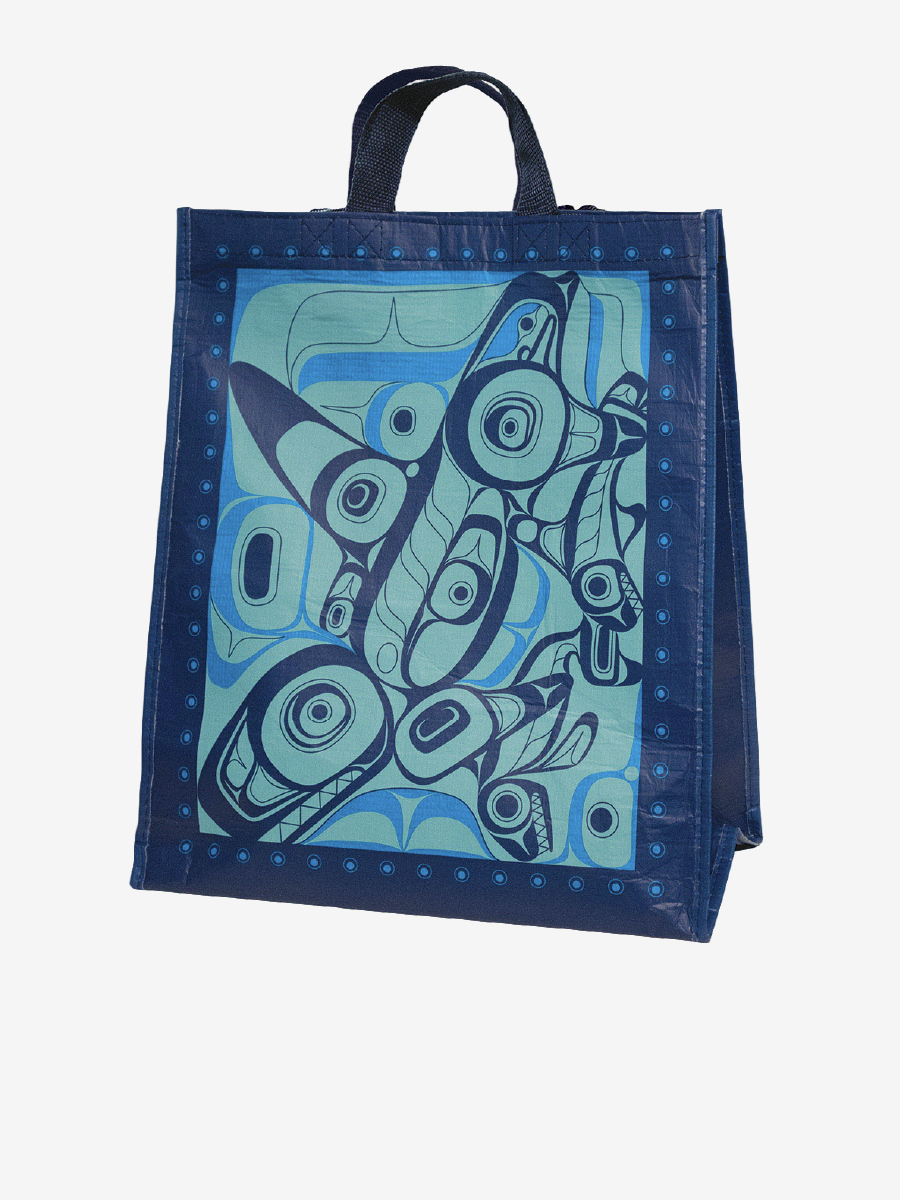 Orca Song Large Eco Bag by Morgan Asoyuf