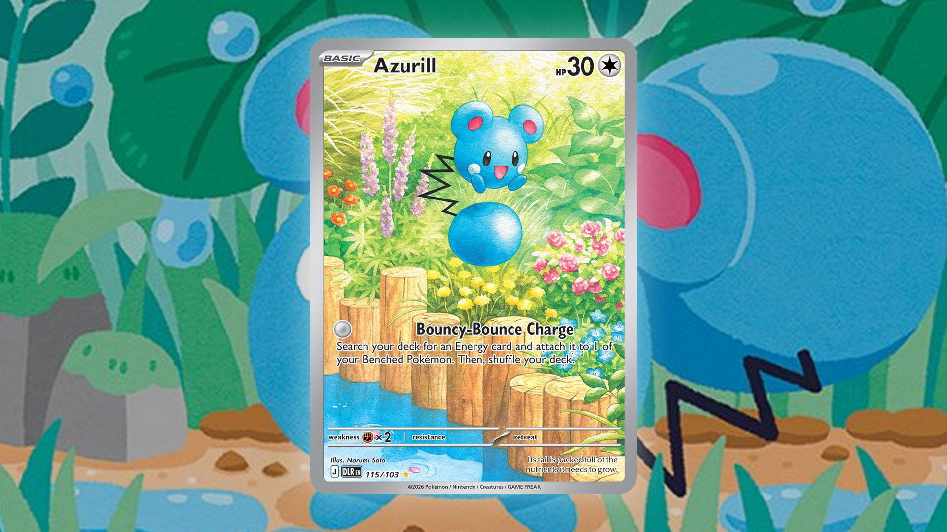 pokemon delta reign chase cards - Azurill from the Pokémon TCG's upcoming Delta Reign Expansion.