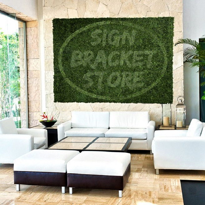 UV Rated Green Wall with custom logo