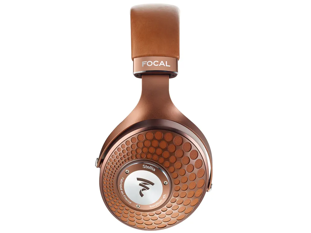 Photo of the Focal Stellia flagship Closed Back Headphone's side profile.