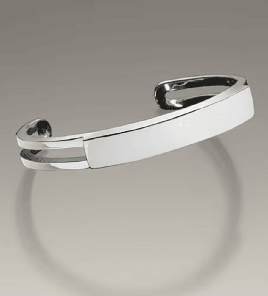 Stainless Steel Elegance Cremation Bracelet Cuff