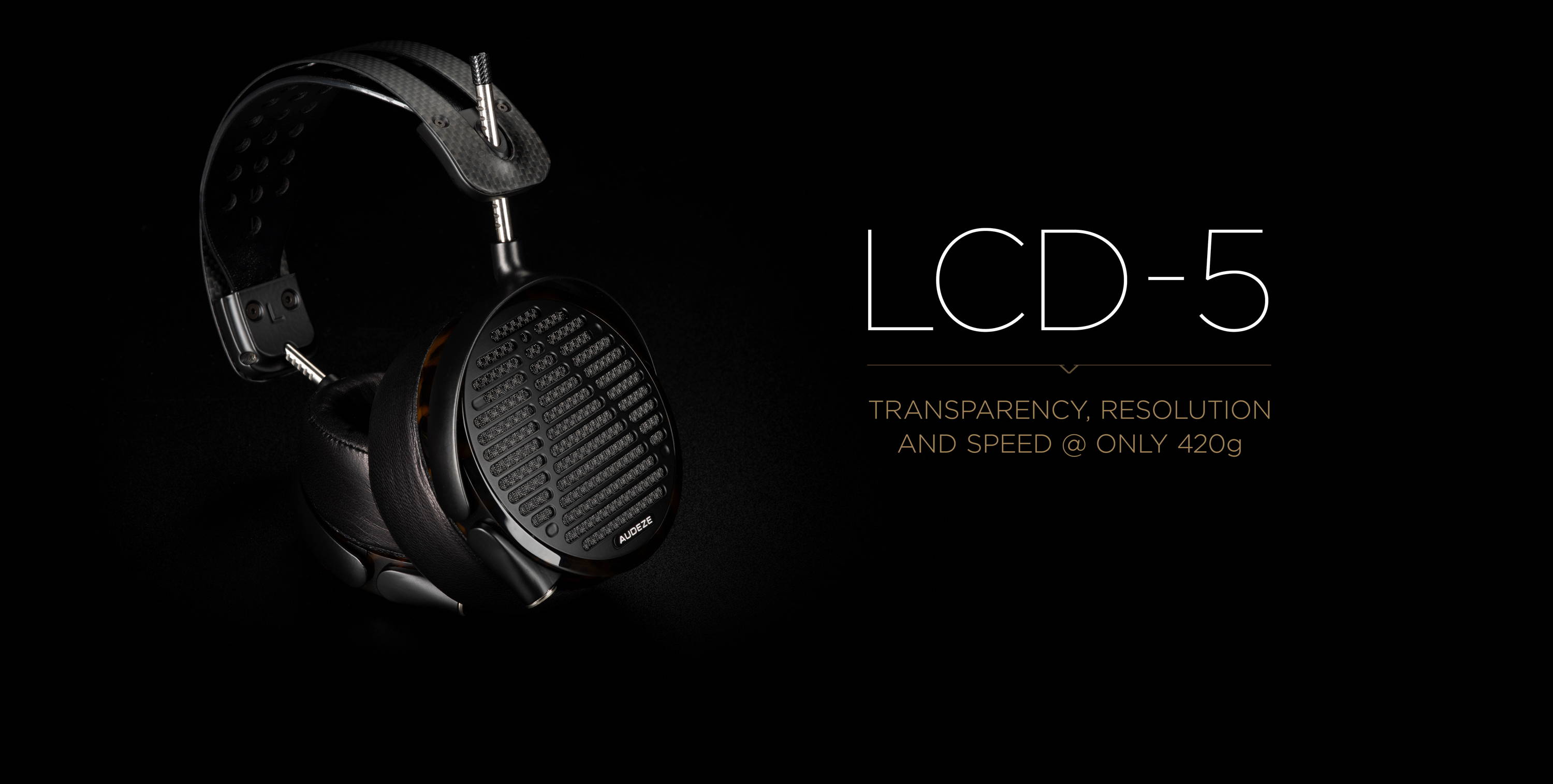 LCD-5 flagship planar magnetic headphones banner