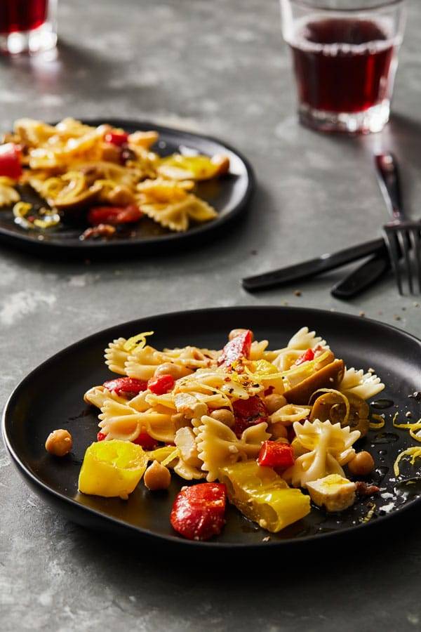 Italian pasta salad with farfalle recipe