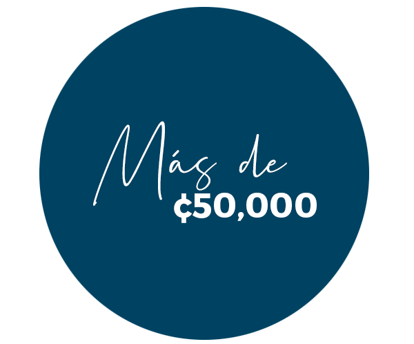 Regalos mayores a ¢50,000