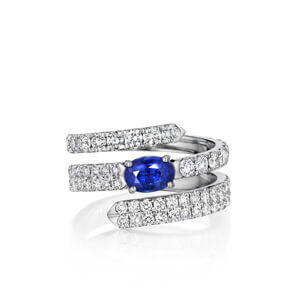 diamond and sapphire ring