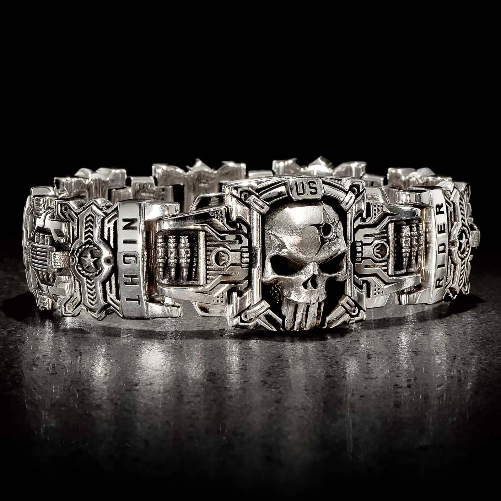 Sterling Silver Bracelets by NightRider Jewelry